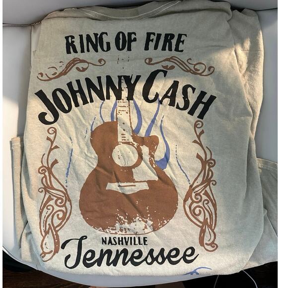 Johnny Cash Ring of Fire Tennessee T-Shirt XL - Picture 1 of 4